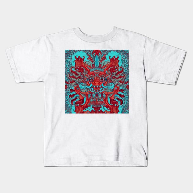 Neon Bali Kids T-Shirt by fakeface